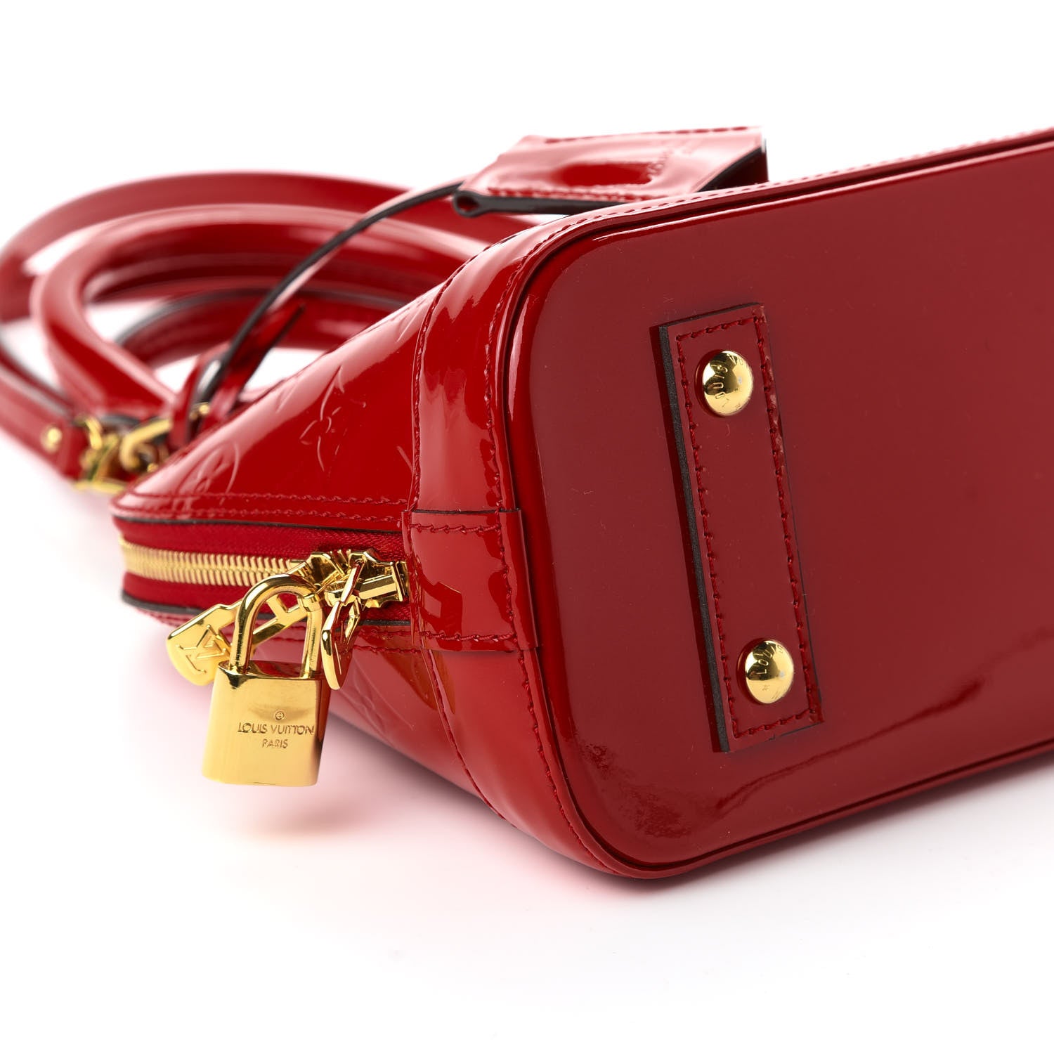 Louis Vuitton Vernis Alma BB Cherry 6 of 10