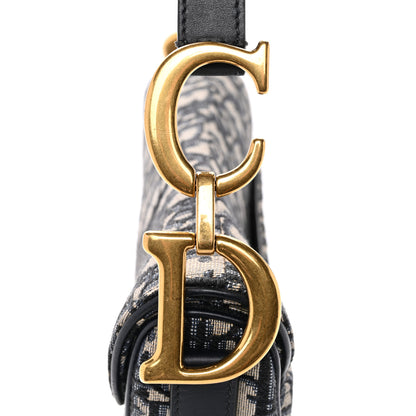 Christian Dior Oblique Saddle Bag Blue 11 of 12