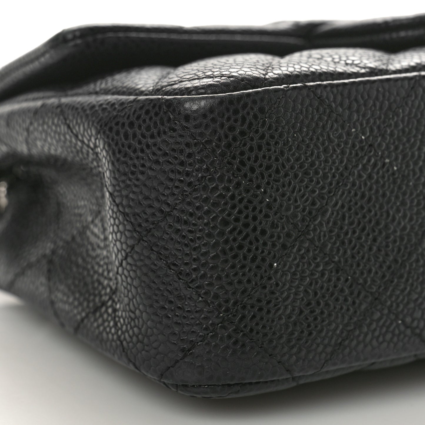 Caviar Quilted Mini Rectangular Flap Black