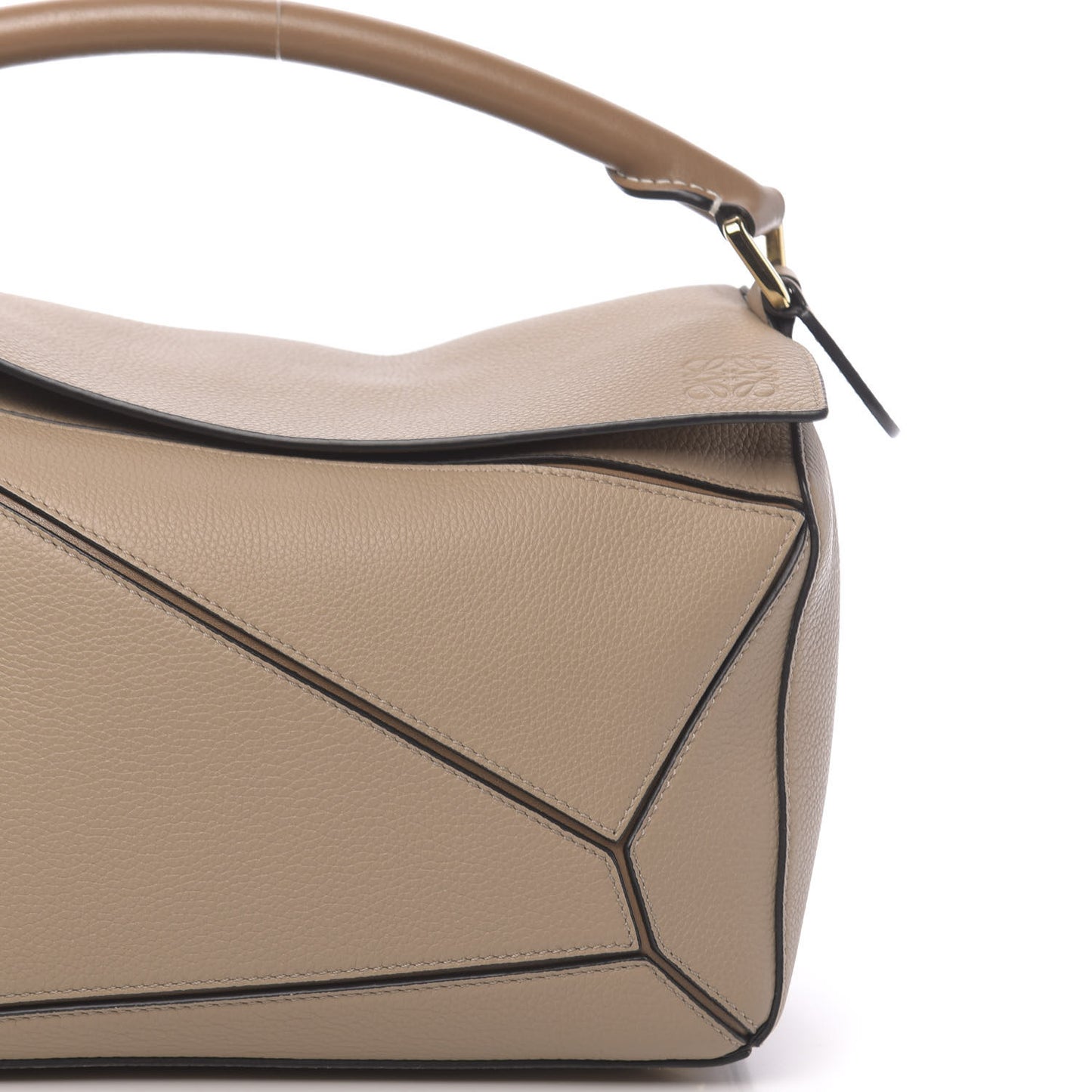 Calfskin Medium Puzzle Bag Sand Mink