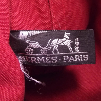 Hermes Canvas Harnais Tote Red 8 of 12