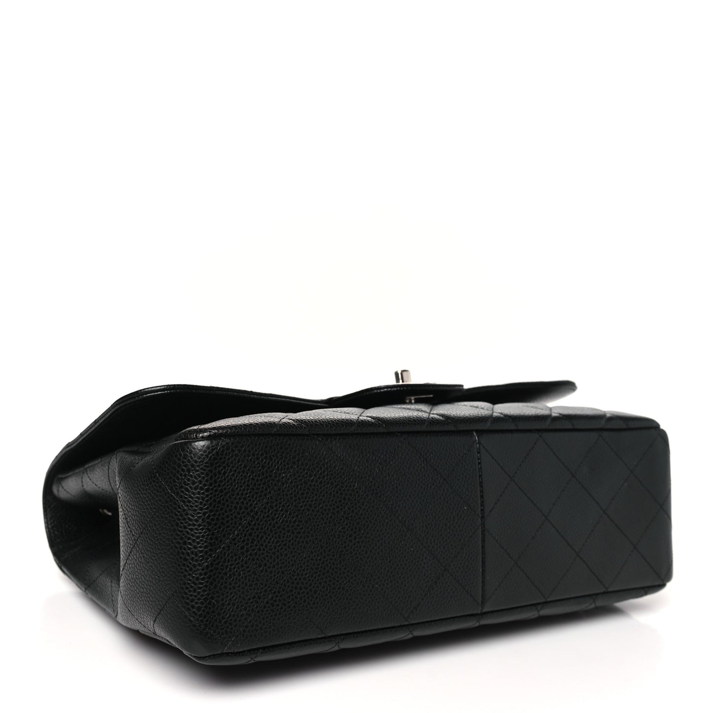 Caviar Quilted Jumbo Single Flap Black