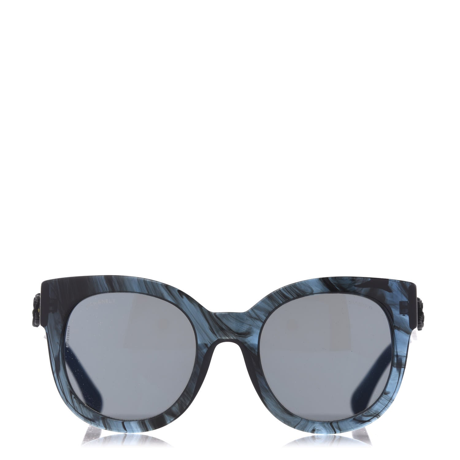 Chanel Acetate Butterfly Signature CC Sunglasses 5358 Dark Blue 2 of 8