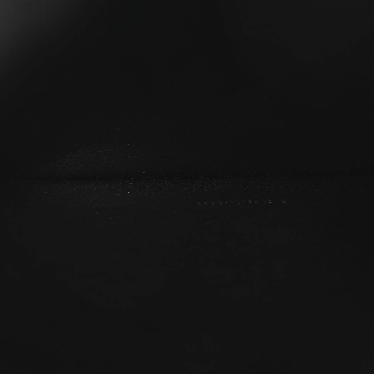 Calfskin Quilted Zipped Pouch Black