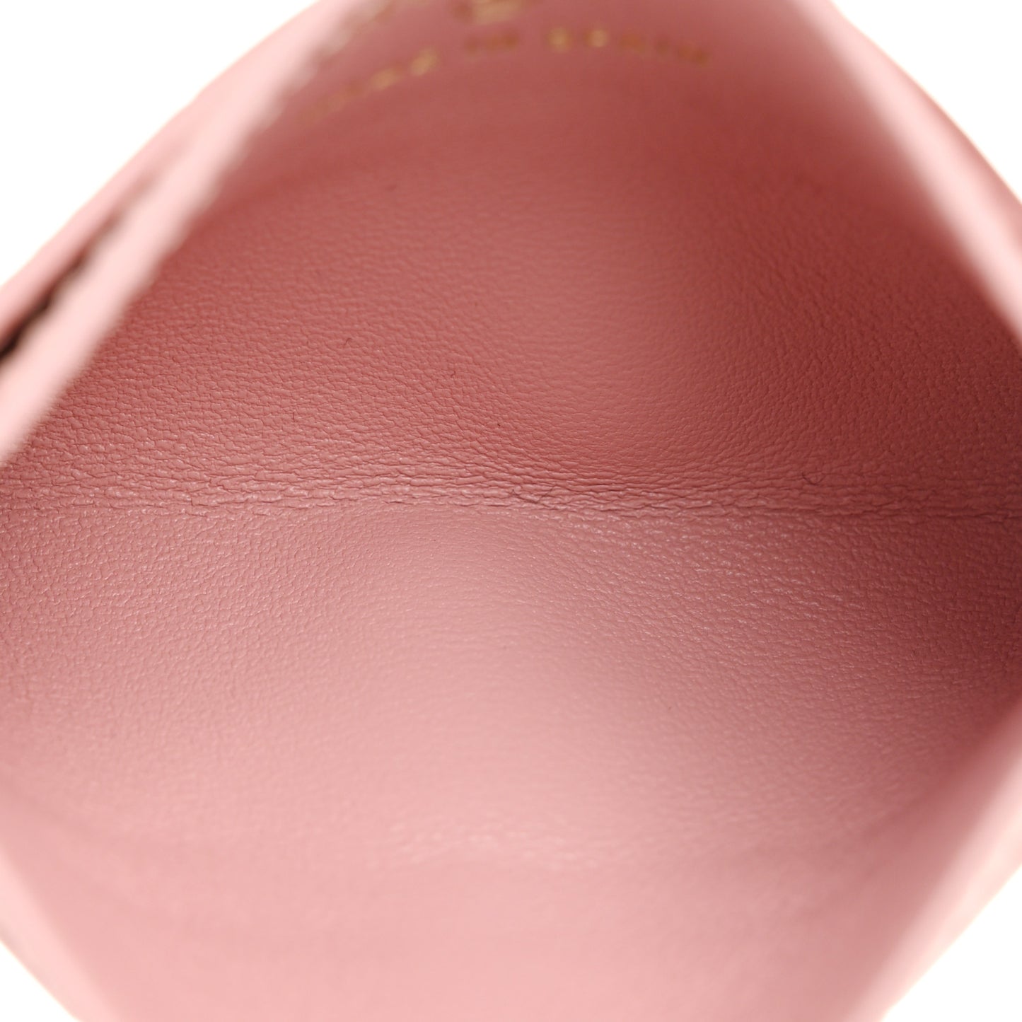 Calfskin Crocodile Embossed Crococo Card Holder Light Pink