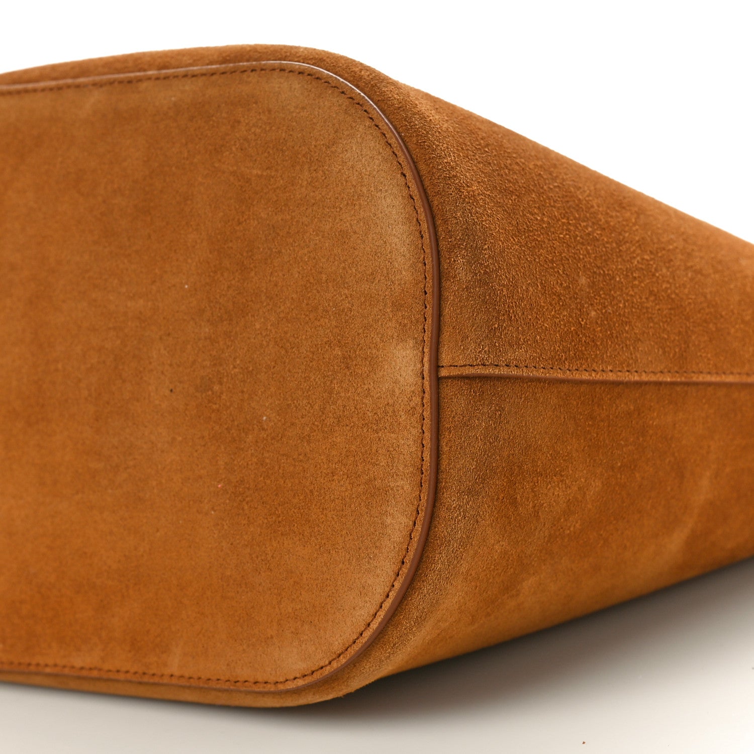 セリーヌ Celine Suede Calfskin Triomphe Medium Louise Bag Pecan 1621061