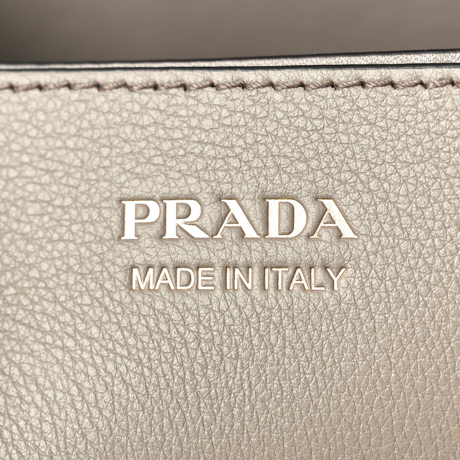 Prada Soft Grain Calfskin Large Buckle Bag With Belt Argilla 6 of 9