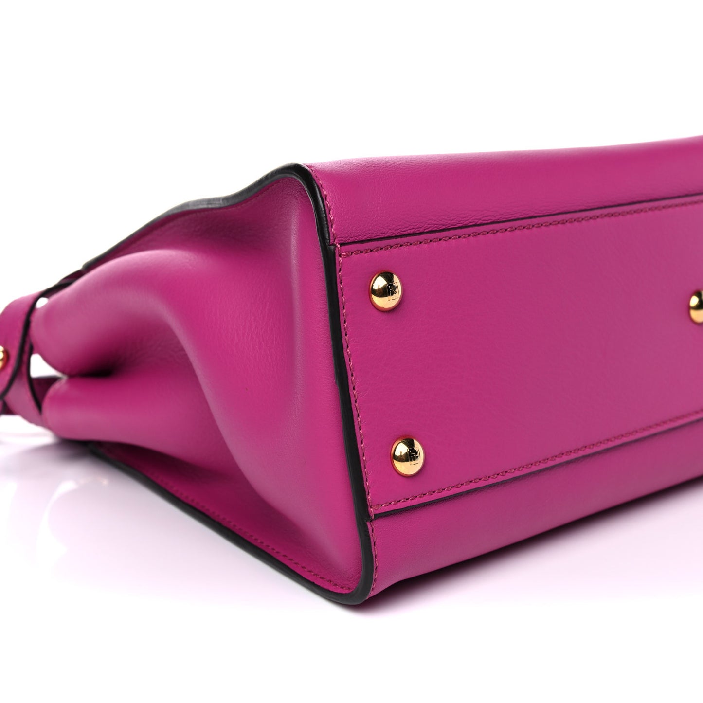 Vitello Seta Medium Peekaboo Iconic Satchel Magenta
