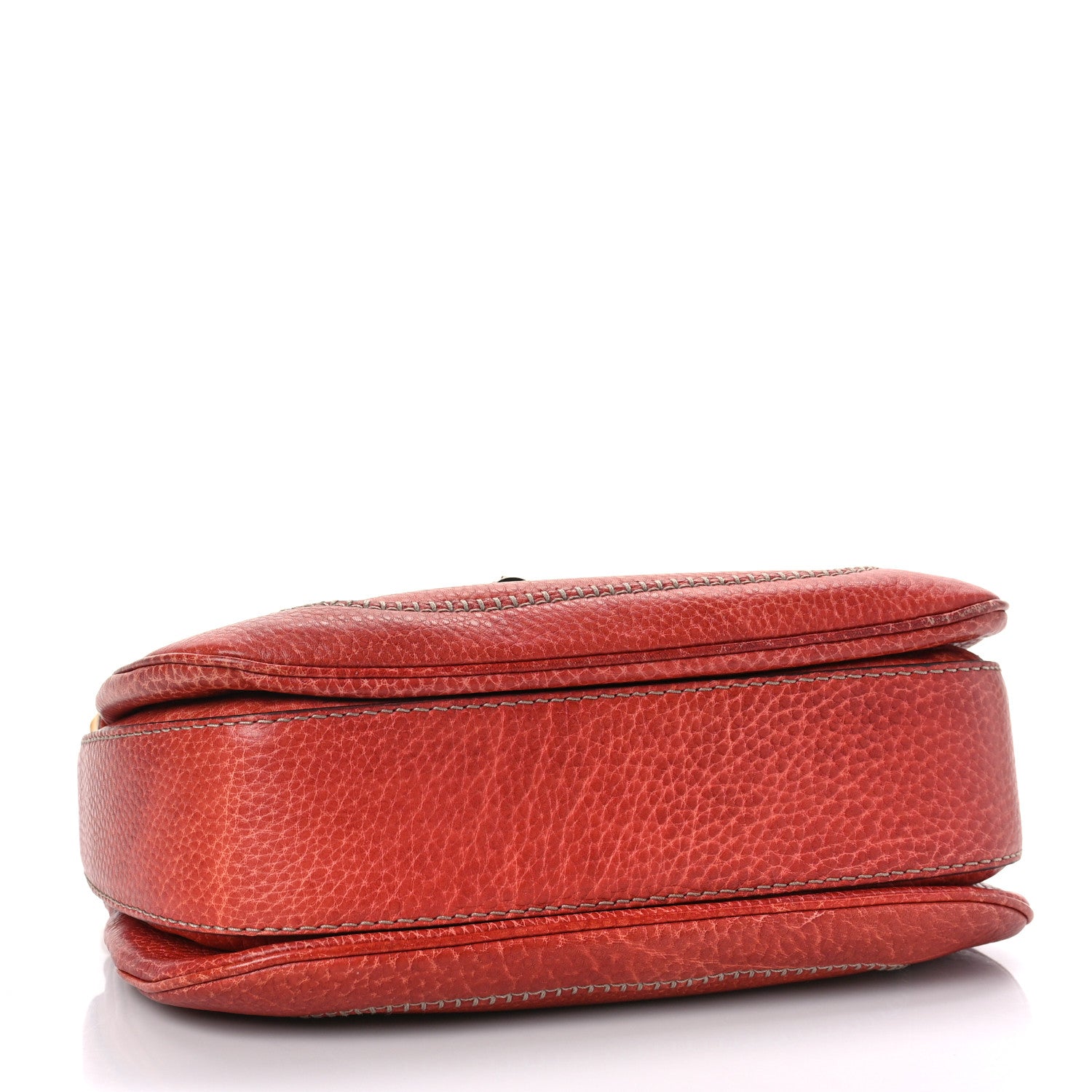Gucci Calfskin Medium New Bamboo Top Handle Bag Red 4 of 9
