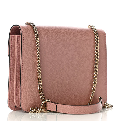 Gucci Dollar Calfskin Small Interlocking G Shoulder Bag Soft Pink 3 of 10