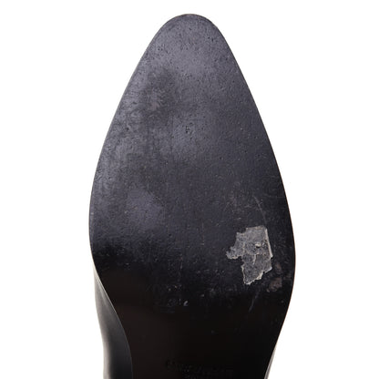 Saint Laurent Calfskin Rock 40 Cowboy Ankle Boots 37 Black 10 of 12