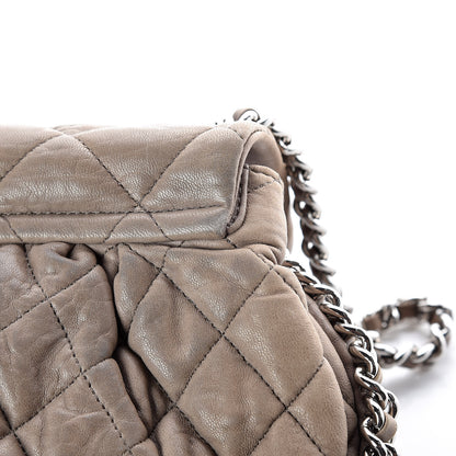 Chanel Washed Lambskin Quilted Medium Chain Around Messenger Taupe 21 of 24
