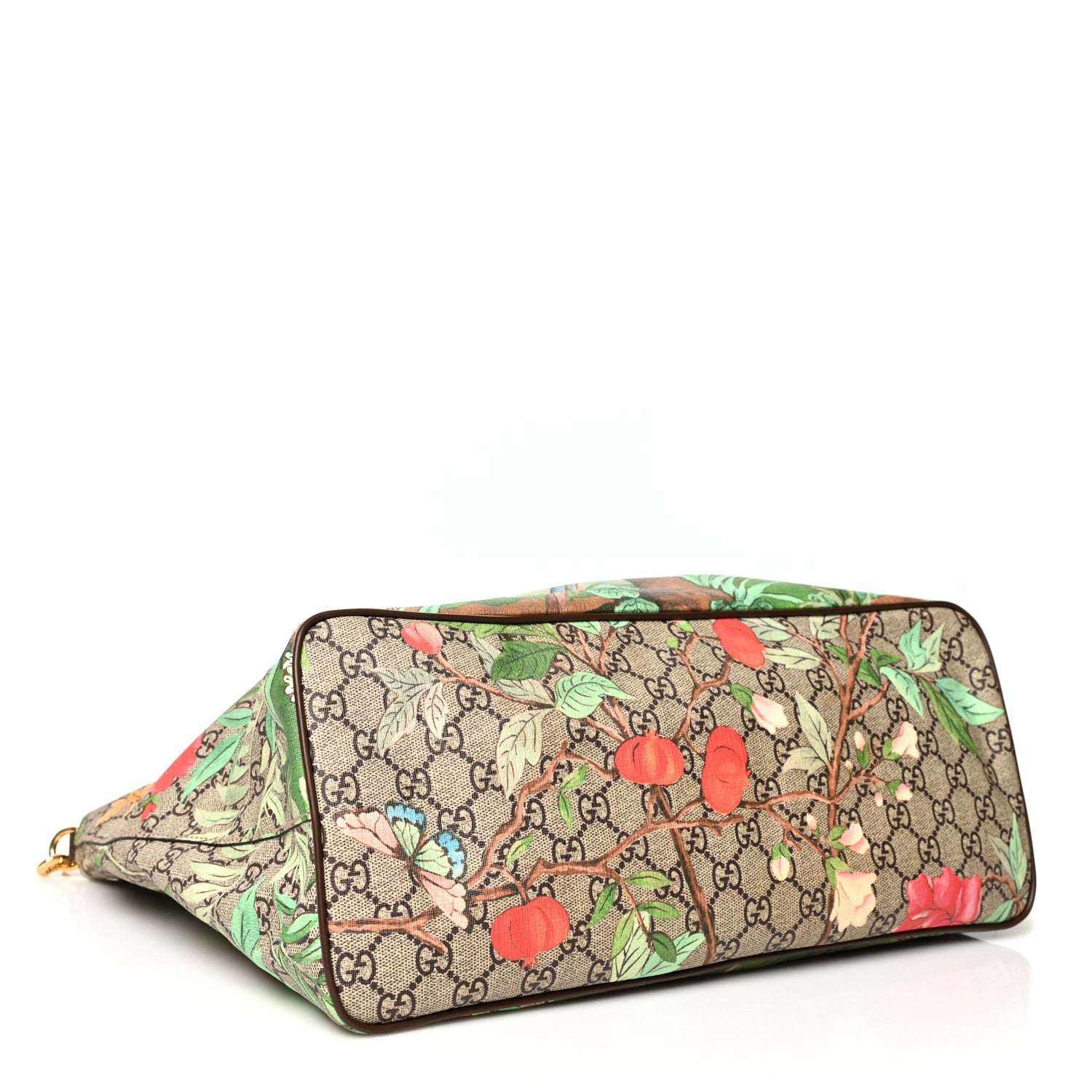 Gucci Soft GG Supreme Monogram Tian Medium Crossbody Tote Beige Multicolor New Acero 4 of 11