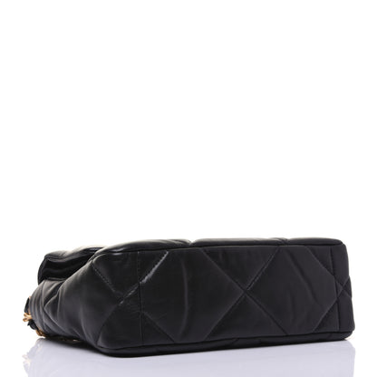 Chanel Goatskin Quilted Medium 19 Flap Black 4 of 16