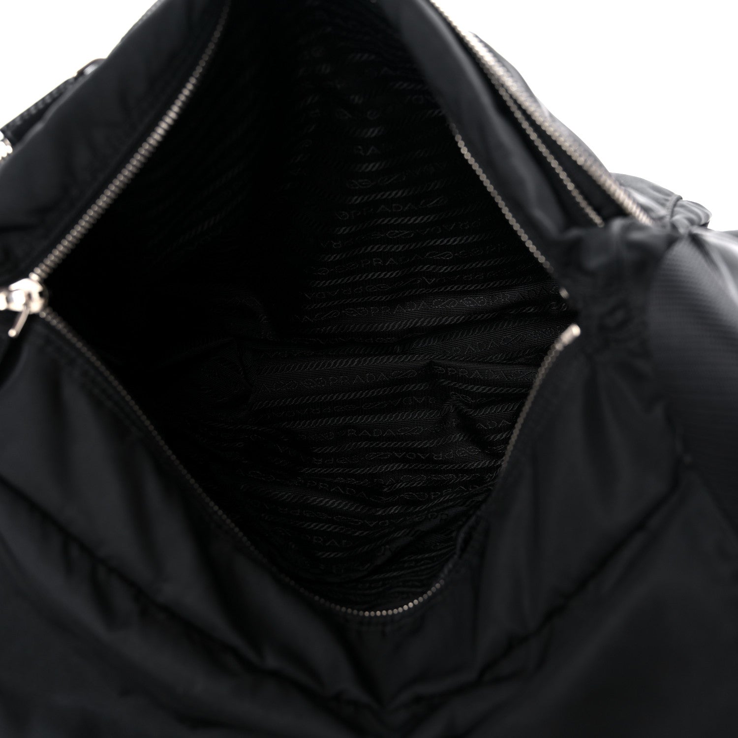 Prada Nylon Vela Messenger Bag Black 4 of 11