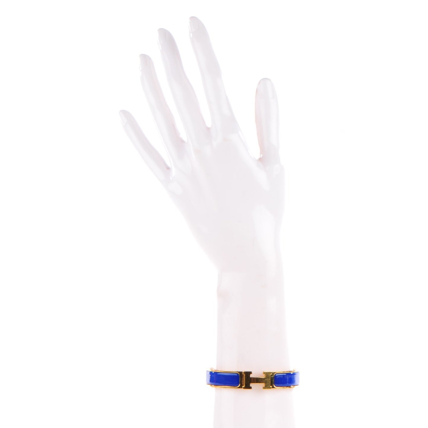 Narrow Enamel Clic Clac H Bracelet PM Royal Bleu