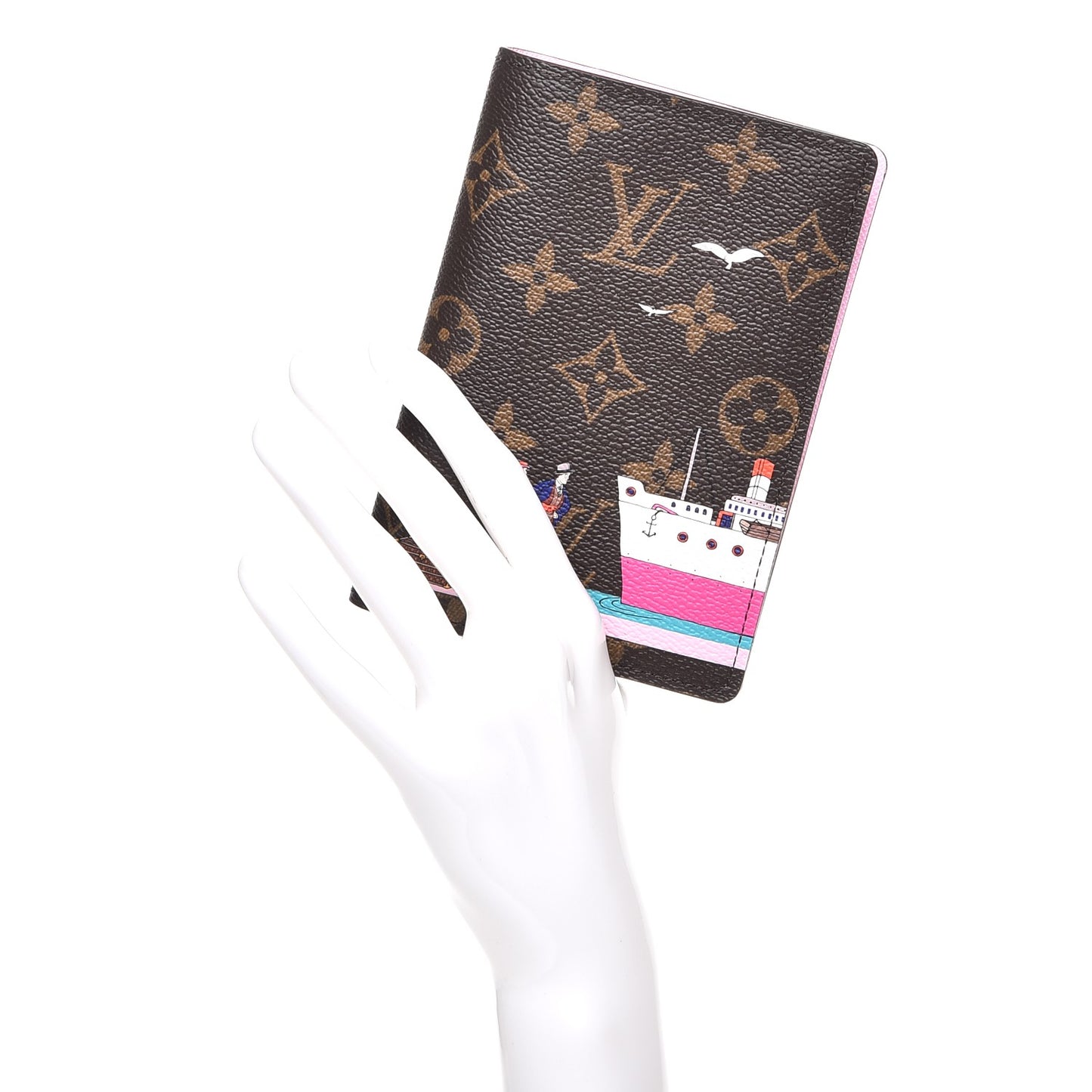 Monogram 2016 Christmas Animation Passport Cover Rose Ballerine
