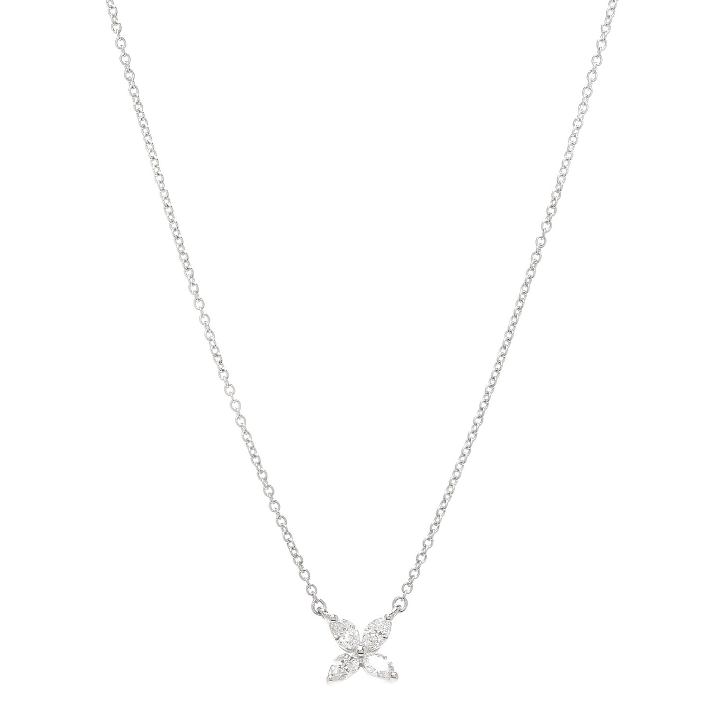 Platinum Diamond Small Victoria Necklace