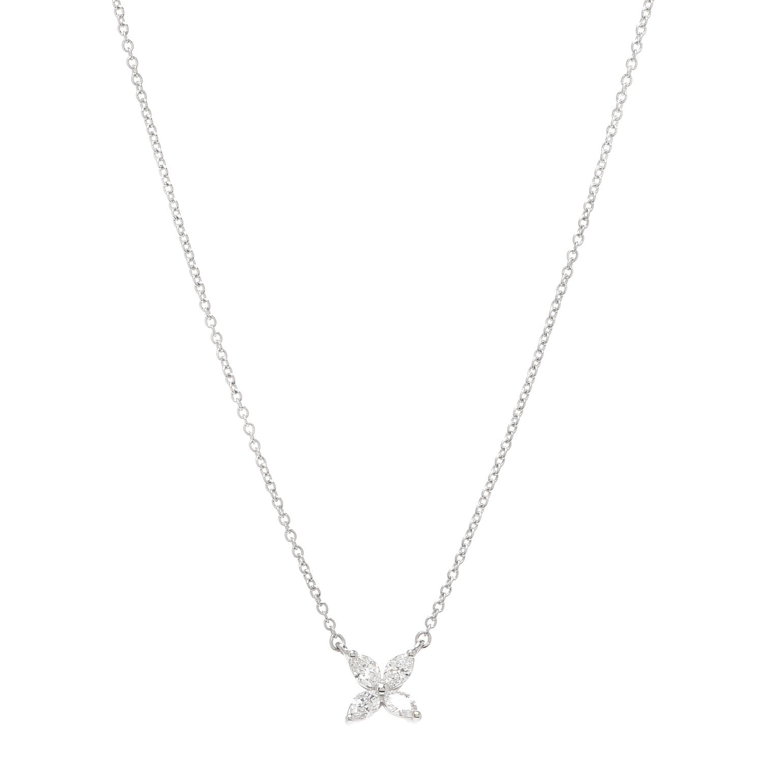 Tiffany Platinum Diamond Small Victoria Necklace 1 of 6