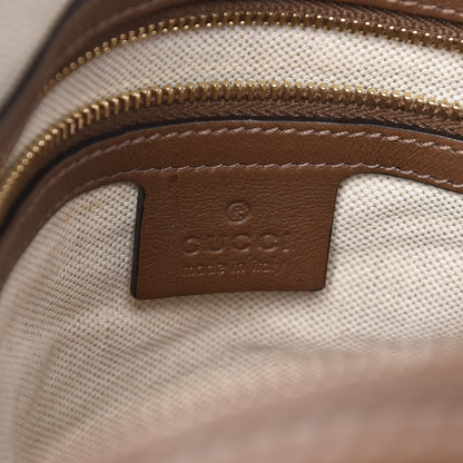 Gucci GG Supreme Monogram Margaux Calfskin Large Nice Top Handle Dome Bag Beige Ebony Acero 6 of 12