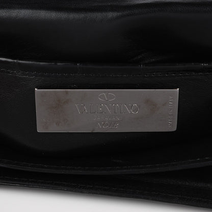 Valentino Garavani Crocodile Crystal Encrusted Studs Va Va Voom Shoulder Bag Black 7 of 8