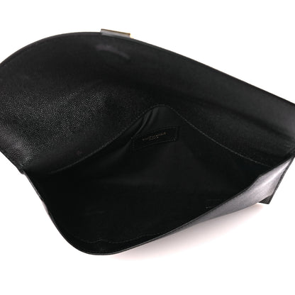 Saint Laurent Grain De Poudre Uptown Pouch Black 5 of 11