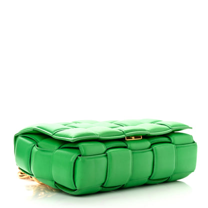Bottega Veneta Lambskin Maxi Intreccio Padded Chain Cassette Crossbody Bag Grass 4 of 21