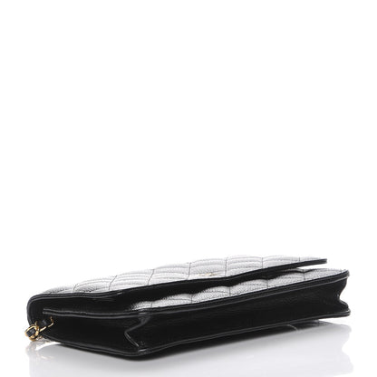 Chanel Caviar Quilted Wallet On Chain WOC Black 4 of 9