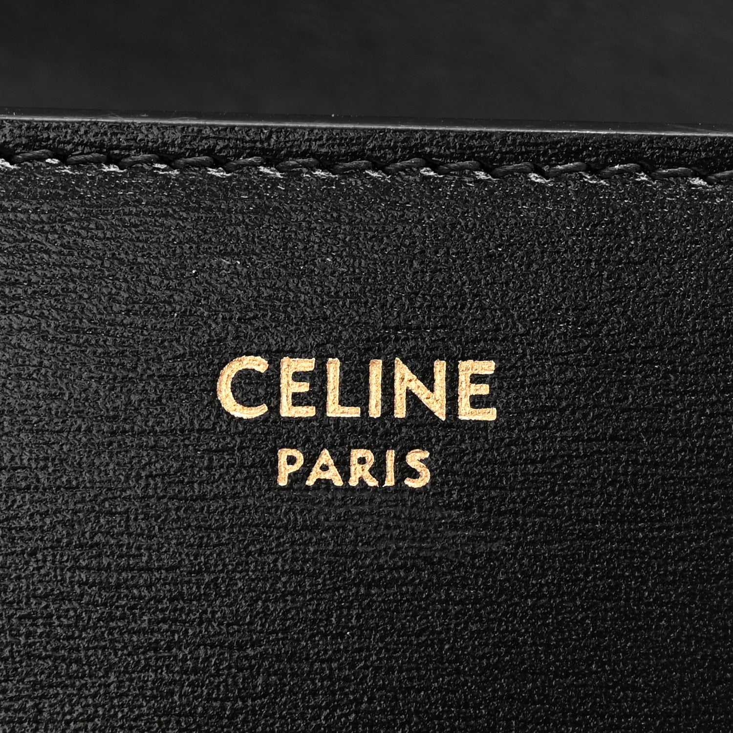 Celine Shiny Calfskin Triomphe Margo Wallet on Chain Black 6 of 11