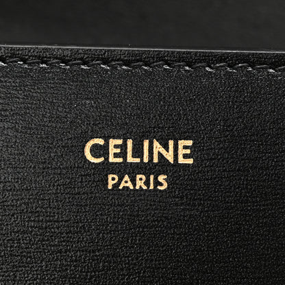 Celine Shiny Calfskin Triomphe Margo Wallet on Chain Black 6 of 11