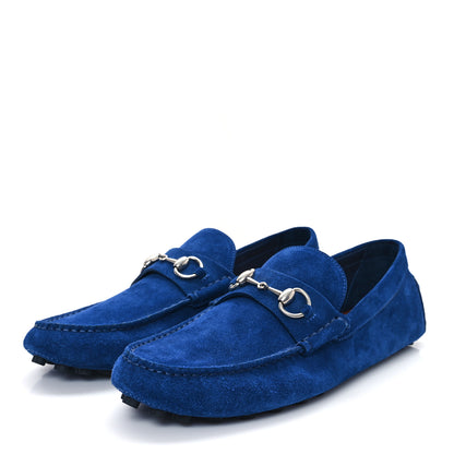 Gucci Suede Mens Horsebit Driver Loafers 10.5 Royale 4 of 10