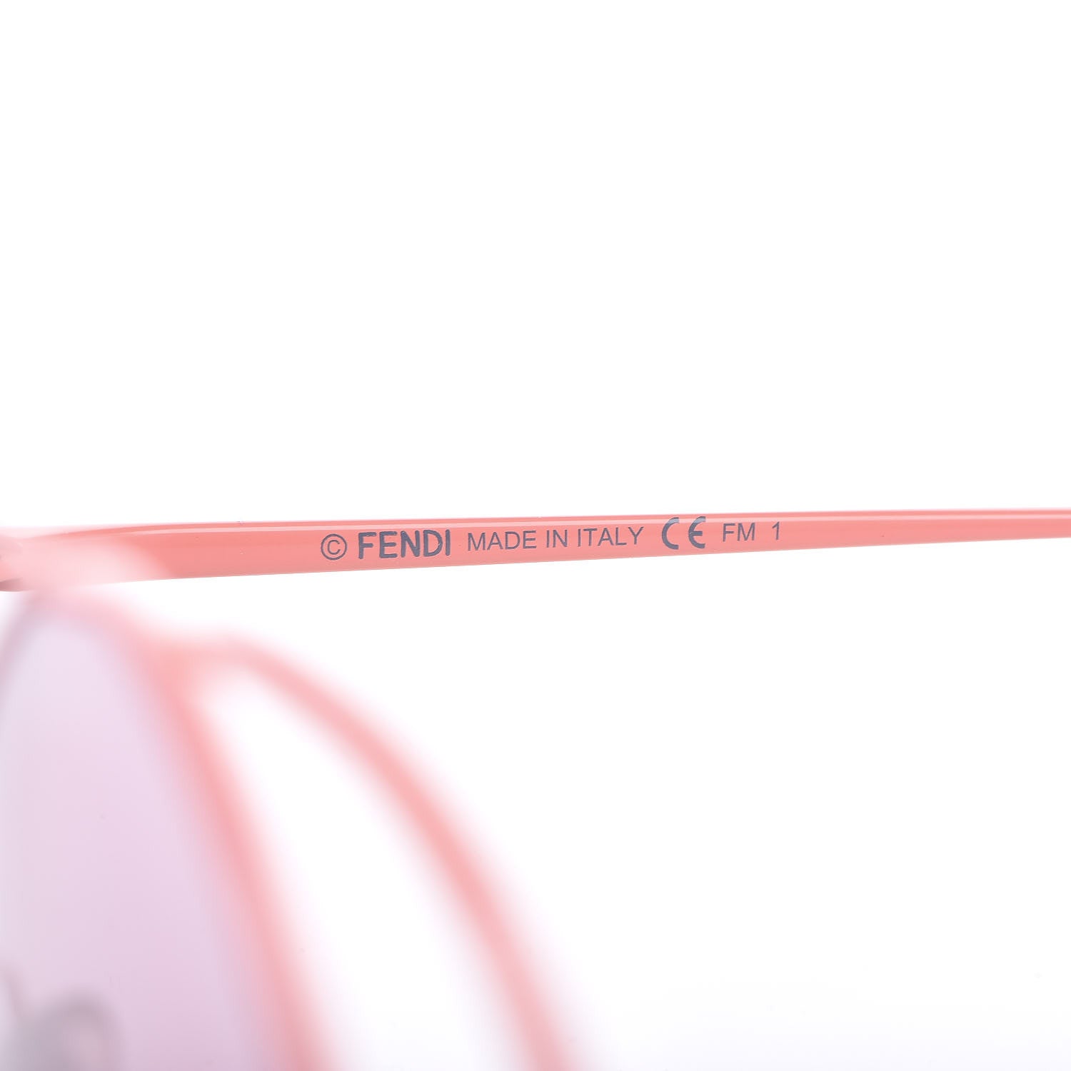 Fendi Round Frame Printed Run Away Sunglasses FF 0285/S Pink 6 of 8