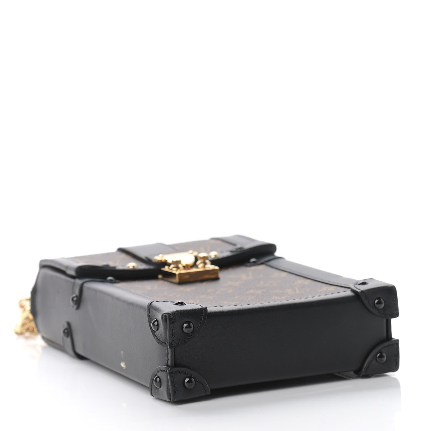 Louis Vuitton Monogram Pochette Trunk Verticale Black 4 of 9
