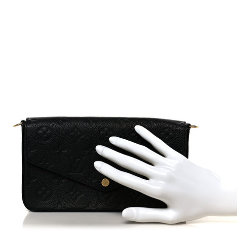 Empreinte Pochette Felicie Chain Wallet Black
