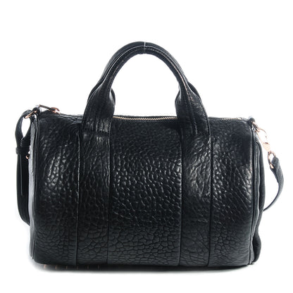 Alexander Wang Pebbled Lambskin Rocco Black w Rose Gold Hardware 1 of 12