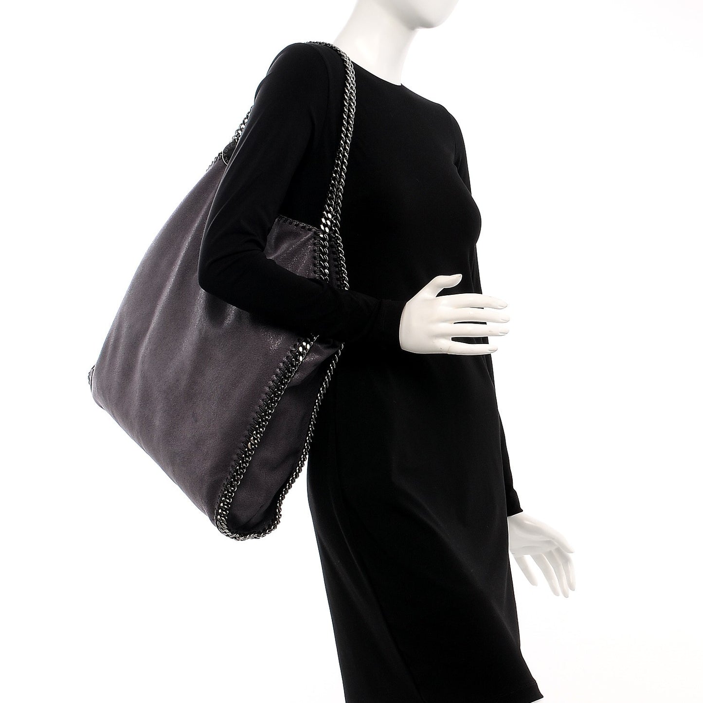 Shaggy Deer Falabella Big Tote Grey