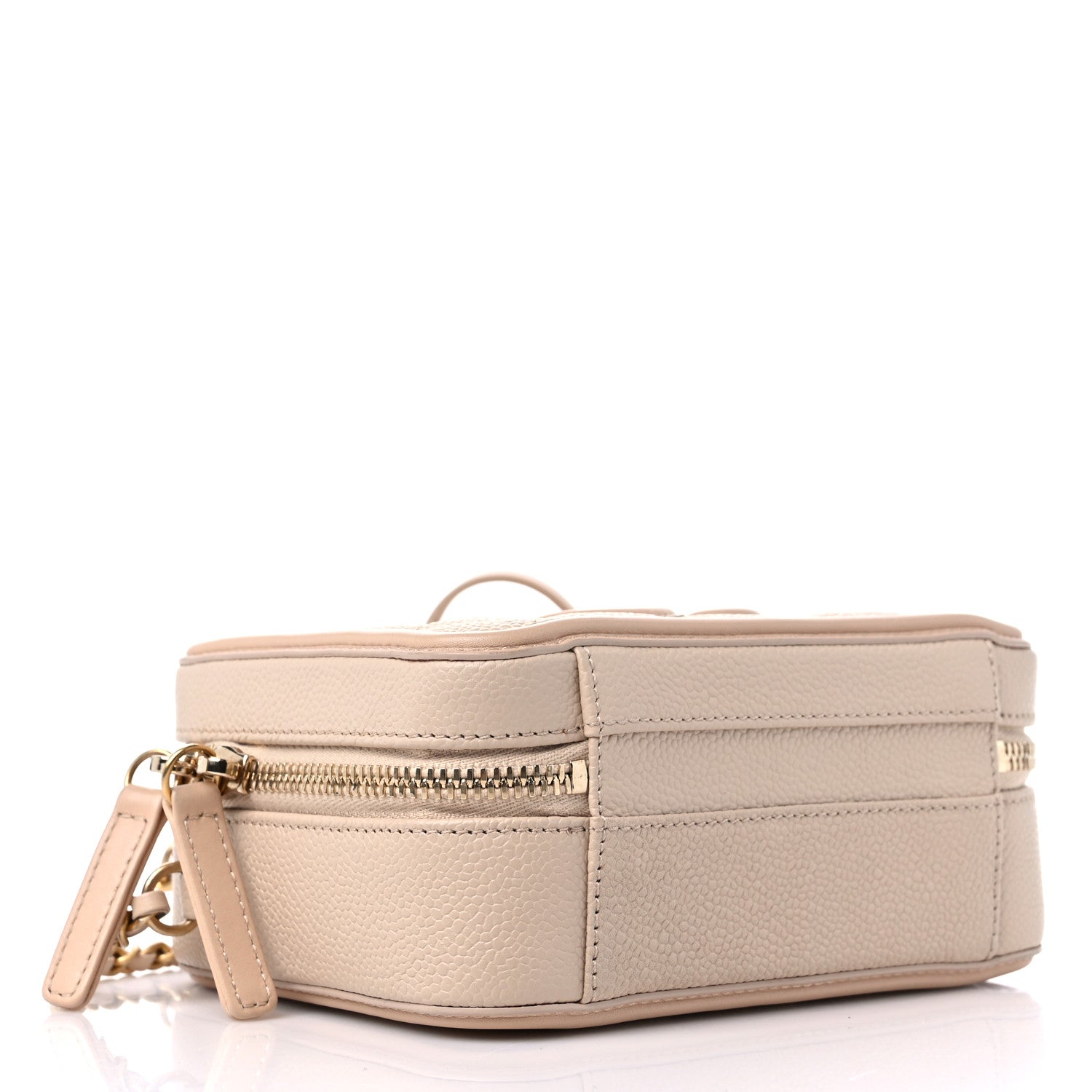 Chanel Caviar Quilted Small CC Filigree Vanity Case Beige 5 of 10