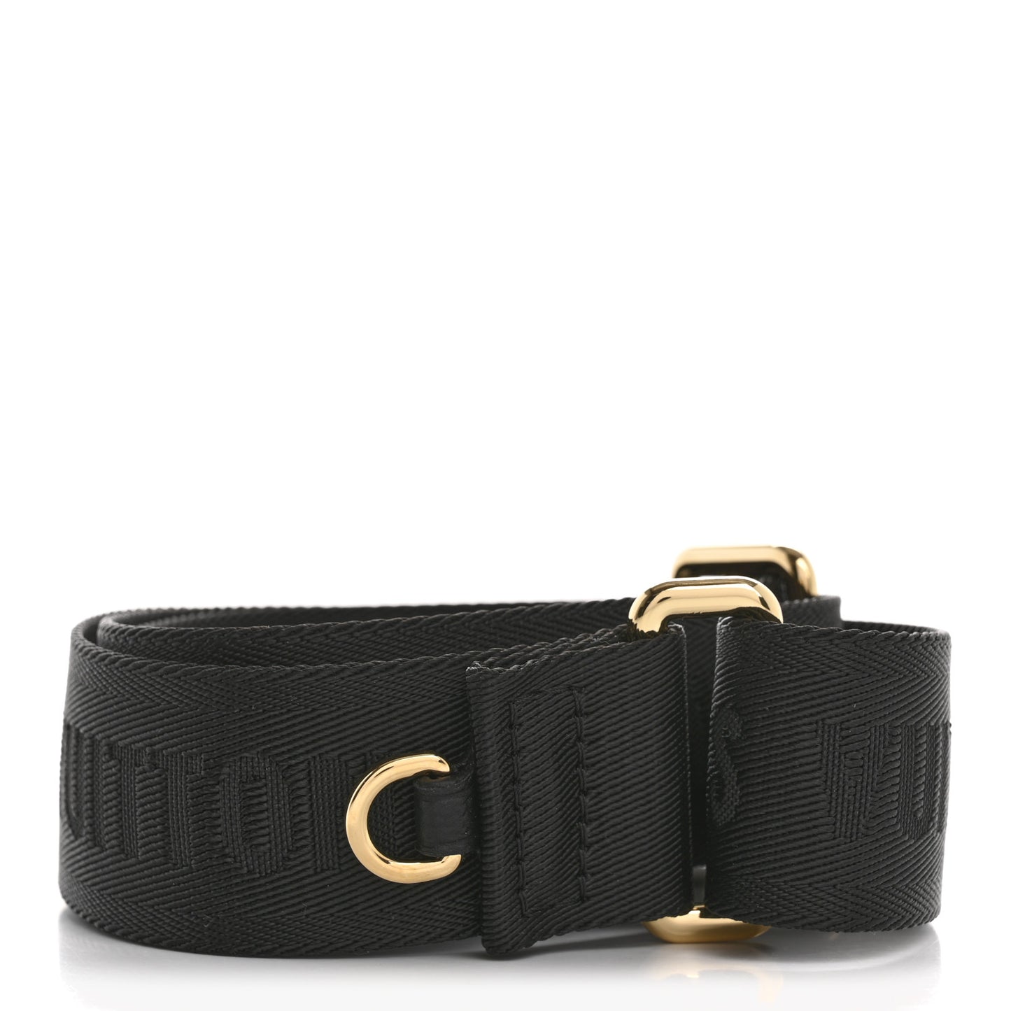 Jacquard Bandouliere Shoulder Strap Black