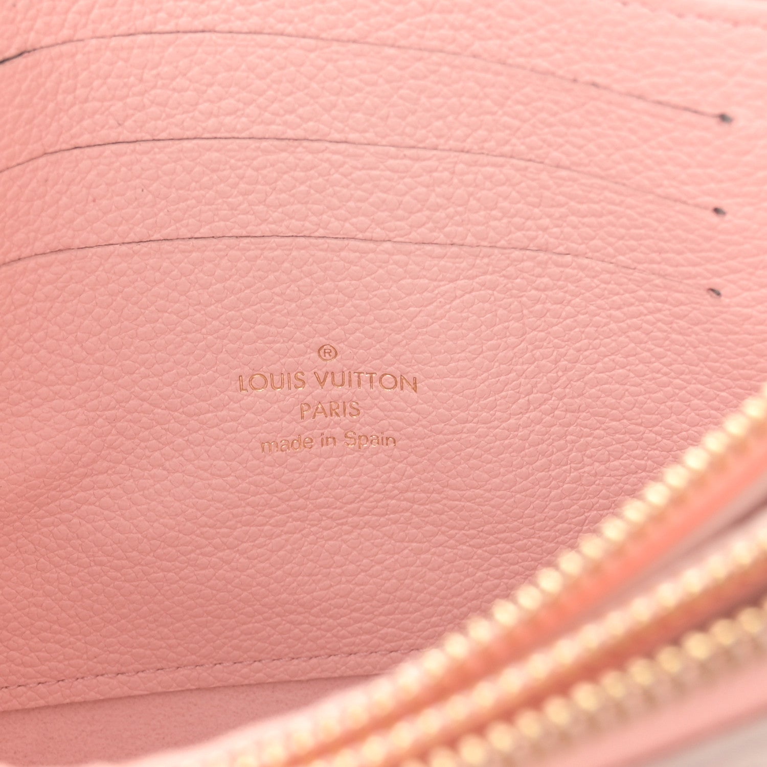 Louis Vuitton Empreinte Monogram Double Zip Pochette Rose 7 of 10