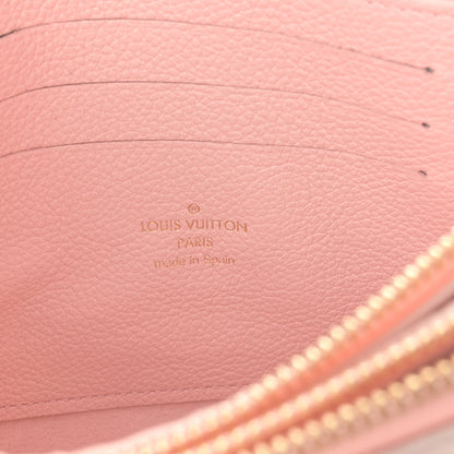 Louis Vuitton Empreinte Monogram Double Zip Pochette Rose 7 of 10