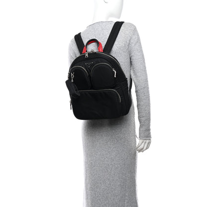 Prada Tessuto Nylon Pocket Cargo Backpack Black Fuoco 1 of 9
