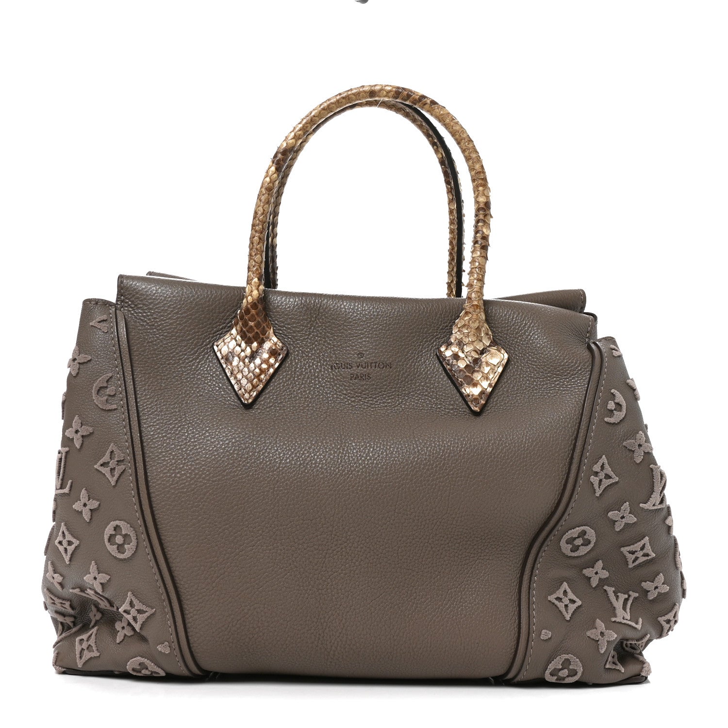 Louis Vuitton Monogram Tuffetage Ayers Tote W PM Grey 1 of 10