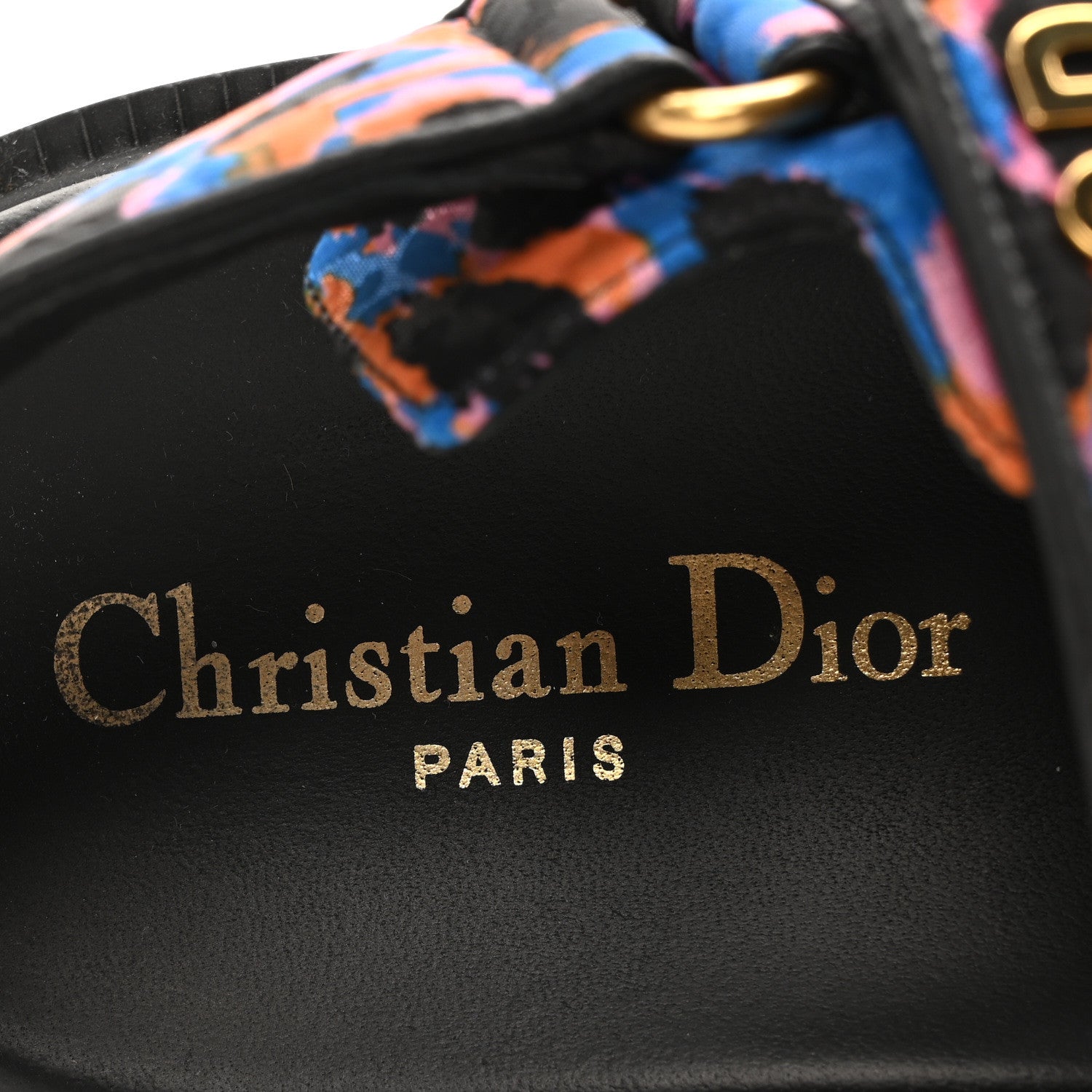 Christian Dior Technical Fabric Mizza Print Dioract Sandals 36 Multicolor 8 of 9