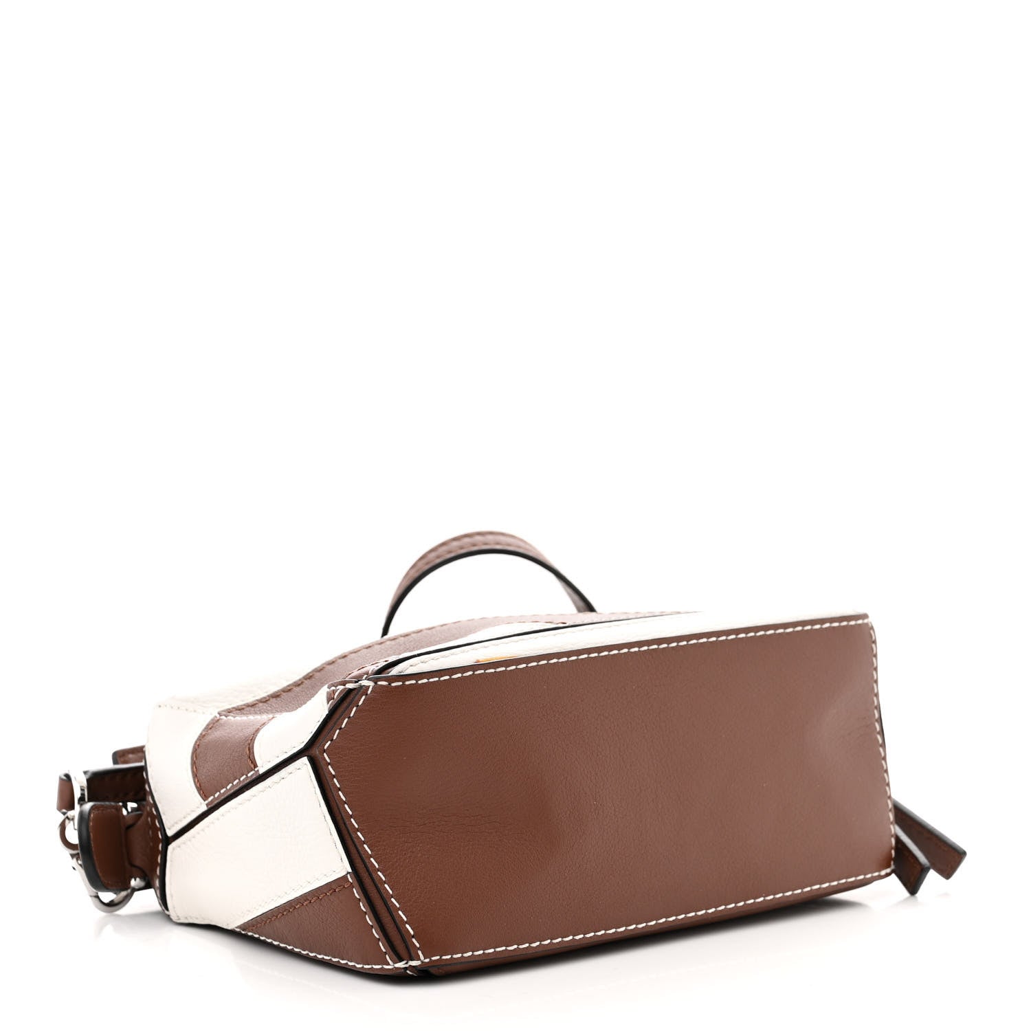 Loewe Calfskin Rugby Mini Puzzle Bag Brunette Soft White 4 of 11