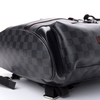 Louis Vuitton Damier Graphite Christopher PM Red 9 of 11