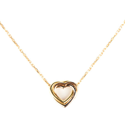 Cartier 18K Pink Yellow White Gold Trinity De Heart Necklace 1 of 4