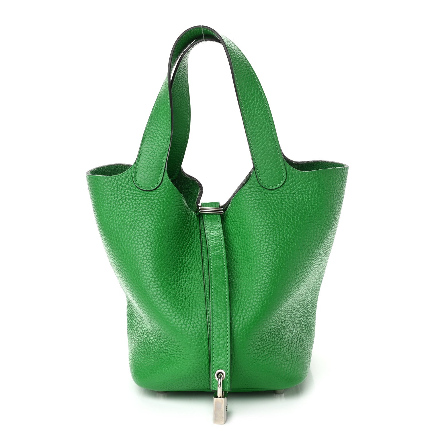 Hermes Taurillon Clemence Monochrome Picotin Lock 18 PM Bambou 1 of 11