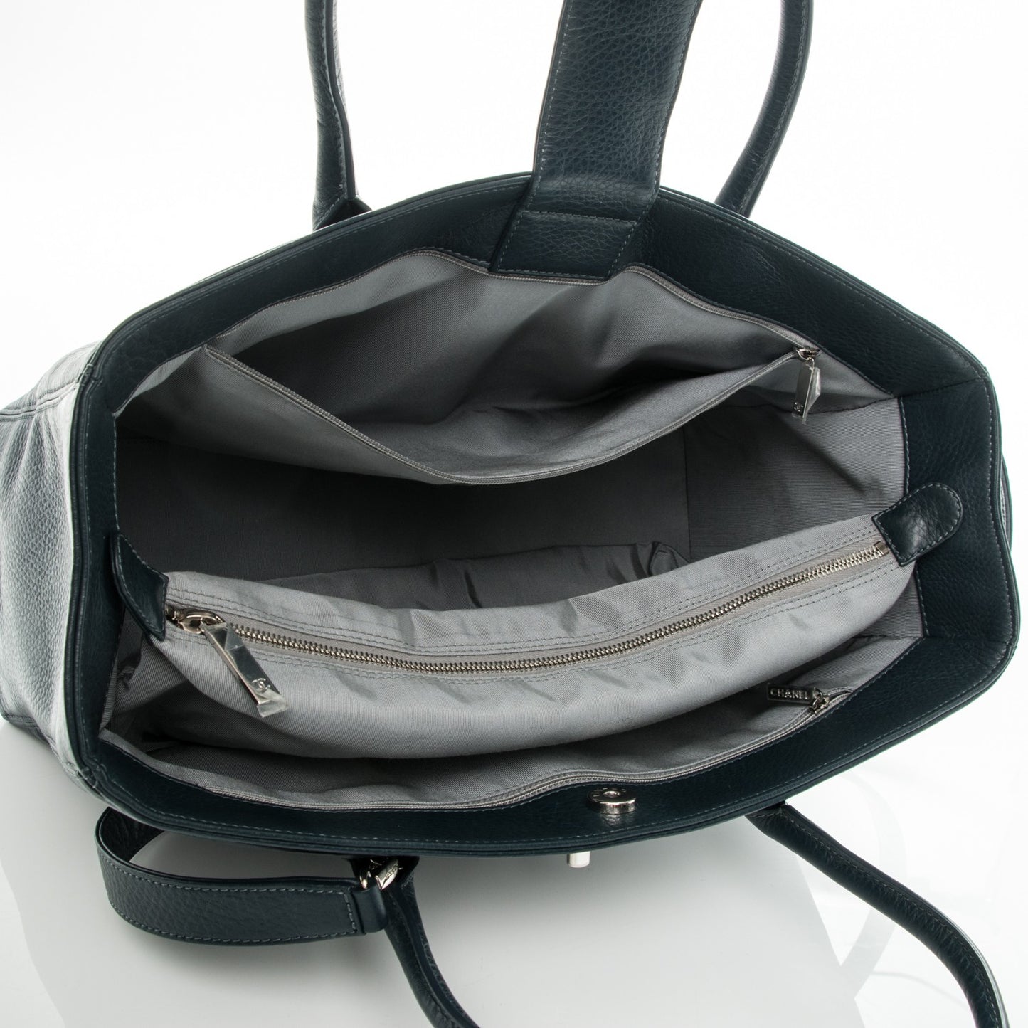 Deerskin Cerf Executive Shopper Tote Dark Blue