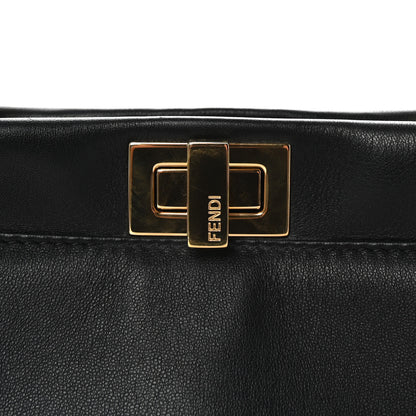 Fendi Nappa Mini Peekaboo Iconic Satchel Black 7 of 9