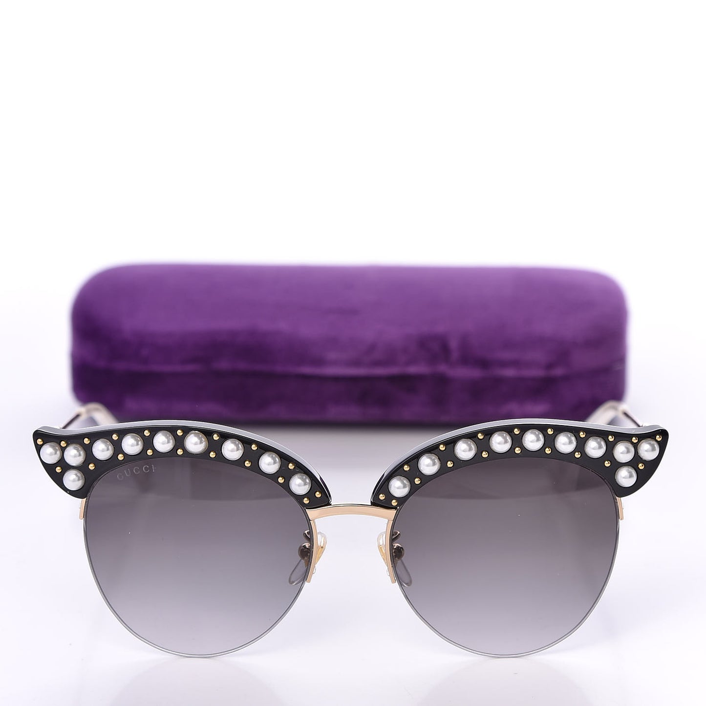 Pearl Cat Eye Sunglasses GG0212S Black